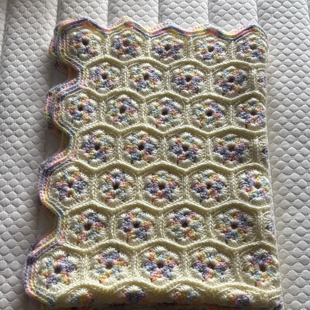 Pastel Multicolor Crochet Blanket